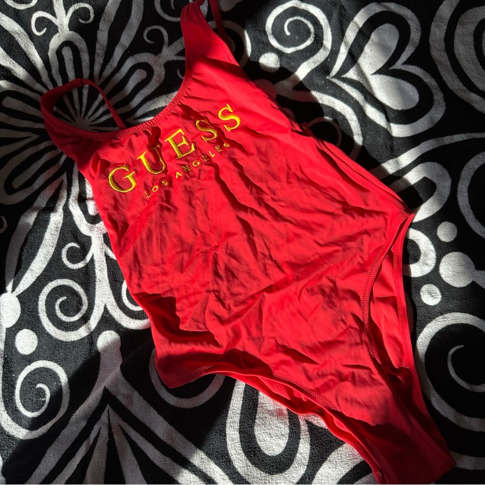 Guess Red One-Piece Swimsuit